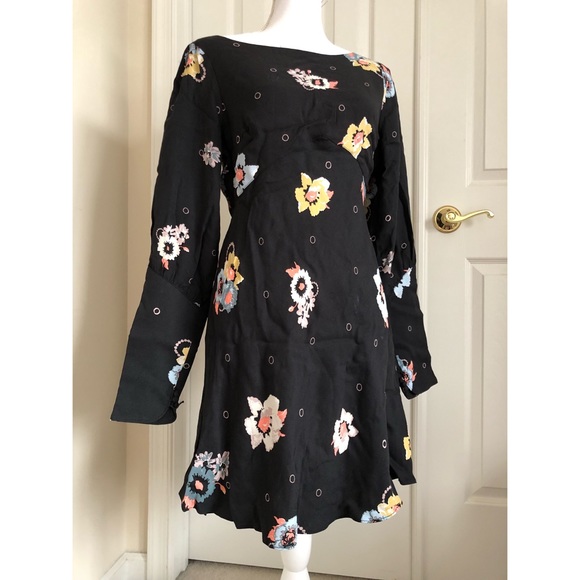 Free people Sunshadows slit sleeve minidress - Picture 2 of 8